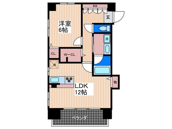 西十日市ＦＬＡＴＳの物件間取画像